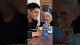 97 Year Old Grandma Stays Hydrated 👵🏼