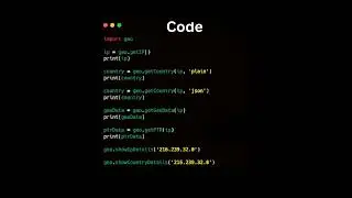 Track IP location by using python📍