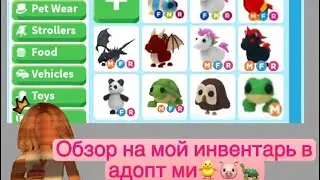 ОБЗОР НА ИНВЕНТАРЬ В АДОПТ МИ + РОЗЫГРЫШ🐢🐙🦄