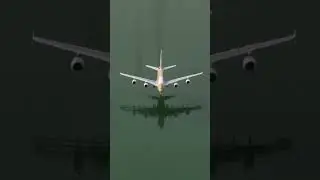Emirates A380 RC Scale Model Dead-Stick Glide to Belly Splashdown! 