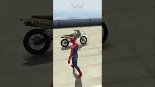 Gta 5 Spiderman Crash/Jumps & Fails With Motorcycle #1 #shorts