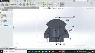 revolved boss with center line with sketch line arc command s with fully defined sketch for products