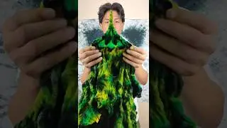 Yellow and Green Mandala 🟨🟩⬛ (tie-dye) #shorts