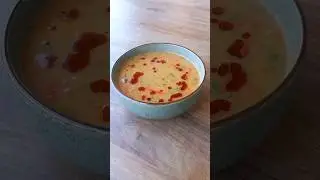 Быстрый овощной суп с чечевицей 