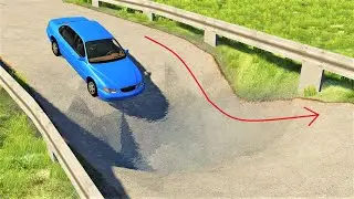 Cars vs Water Pit - BeamNG Drive