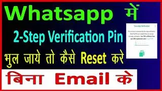 How to reset WhatsApp two step verification without email