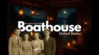Moonlit Lakeside Boathouse, 1940 🎺🌙 | Vintage Big Band & Warm Summer Night | The Velvet Moon Café