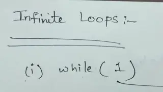 Infinite loop in C-Programming Language
