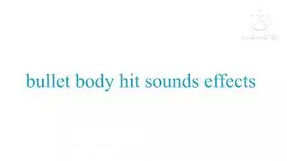 Gun Bullet body hit sounds effects