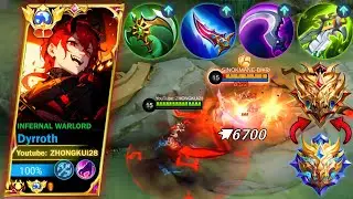 THANKS MOONTON FOR THIS UN-KILLABLE + DAMAGE HACK!! | DYRROTH TOP GLOBAL | DYRROTH BEST BUILD 2023!