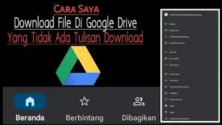 cara download file google drive | yang tidak ada tulisan download
