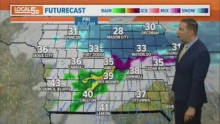 Iowa weather update: Chilly and wet weather is in our future