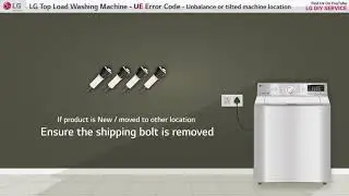 [LG Top Load Washer] - UE Error code on display (Installed Location)