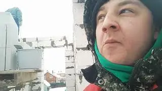 Кладка газобетона зимой. дом из газобетона