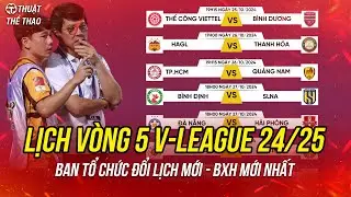 Lịch thi đấu và trực tiếp vòng 5 V-League 2024/2025 | HAGL vs Thanh Hóa, Viettel vs Bình Dương