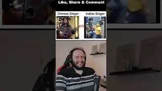 Chinese singer 😂 VS Indian singer 🤣 Funny singing meme Reaction 