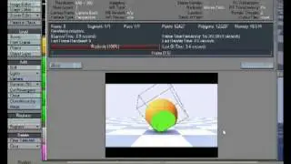 LightWave 3D - Boolean 3D section render basic demo