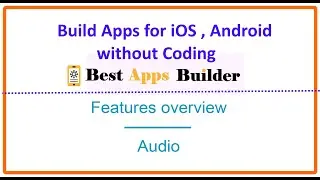 Make Audio app  | Mobile App Builder for iOS Android BestAppsBuilder.com