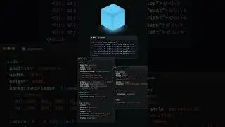3D cube animation || html css || 