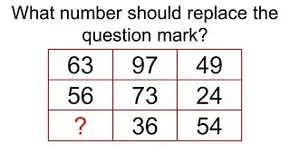 IQ test: What number should replace the question mark?