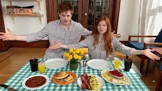 2 hot people 1 breakfast