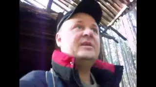 Постройка лачуги в лесу  № 22  Доделка четвёртой стены