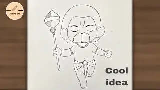 Flying bal hanumanji god pencil sketch | gods drawing for beginners