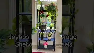 Joybos® Heavy Duty Foldable Metal Organizer Shelves with Wheels