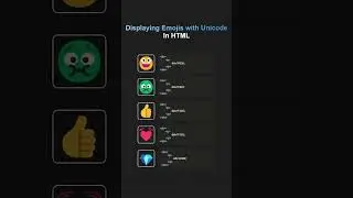 Displaying Emojis With Unicode In HTML #html #unicode #emoji #css #coding #programming  #htmlcss