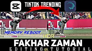 FAKHAR ZAMAN STATUS EDITING TUTORIAL || 4K HDR EDITING TUTORIAL || TIKTOK TRENDING || CAPCUT A.M