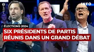Élections 2024 : six présidents de partis réunis dans le grand débat 