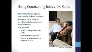 Using Specialised Counselling Interview Skills in Client Work