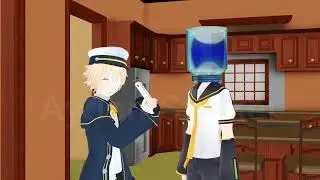 [MMD Talkloid] Len gets his head stuck in a pickle jar