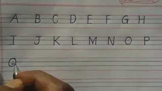 How to write english handwriting upper and lower case letters | for students