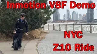 Inmotion V10F in NYC, demo Inmotion V8F, and I get to ride Hsiang's Z10!