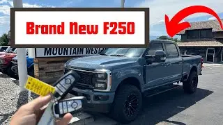 2023 6.7 Powerstroke F-250 Azure Grey Super Duty Lariat Diesel Overview and Test Drive