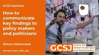How to communicate key findings to policy makers and politicians
