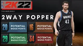 99 BADGE POPPER BUILD! SHOOTING CENTER NBA 2K22 NEXT GEN! 2 WAY STRETCH GLASS CLEANER!