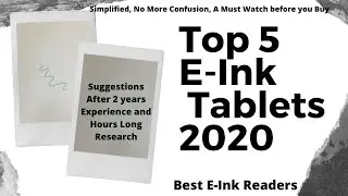 Top 5 E Ink Tablets,  Best E Readers/ E Paper Tablets 2020