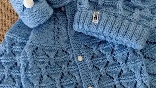 Very Very beautiful handmade woolen baby sweater design #crochet