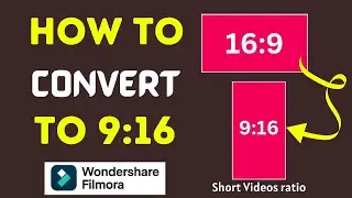 How to convert 16:9 to 9:16 in filmora | make vertical video in filmora, filmora change aspect ratio