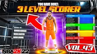 BEST 3 LEVEL SCORER BUILD ON NBA 2K22! RARE BUILD SERIES VOL. 43