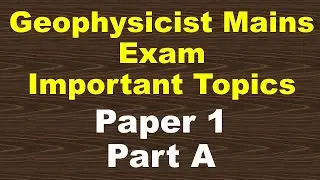 Geophysicist exam| Upsc geophysicist exam preparation| geoscientist exam 2022 geoscientist exam|