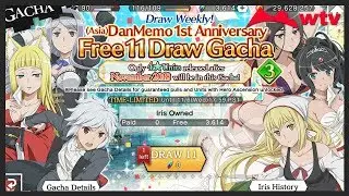 3rd Week of Asia's Danmemo 1st Anniversary - Free 11 Draw Gacha - DanMachi Memoria Freese EN #80