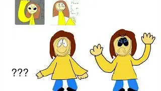I "redesign" the Baldi Fangirls into the style of Baldi's basics (read description)