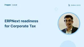 ERPNext readiness for Corporate Tax | Suresh Kumar