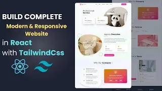 React JS Project | Build Complete Responsive Website in React with TailwindCss Step by Step Tutorial