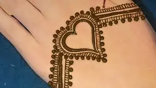 Simple back hand mehndi tattu/ back hand mehndi /new 2025 mehndi/simple mehndi deshign