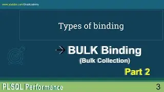 3 PLSQL Performance Tuning | Bulk Collect Part 2 | Types of Bulk Binding