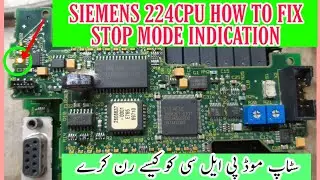 Simatic step7-200 plc Stop indication fault fix 